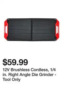 Harbor Freight Tools 12V Brushless Cordless, 1/4 in. Right Angle Die Grinder - Tool Only offer