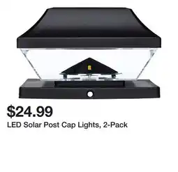 Harbor Freight Tools LED Solar Post Cap Lights, 2-Pack offer