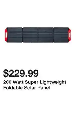 Harbor Freight Tools 200 Watt Super Lightweight Foldable Solar Panel offer