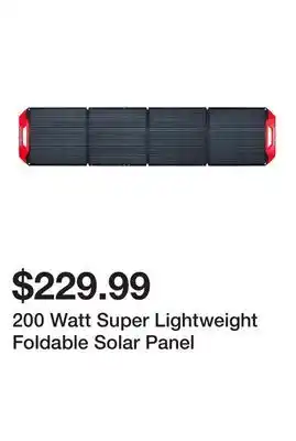 Harbor Freight Tools 200 Watt Super Lightweight Foldable Solar Panel offer