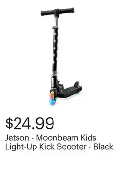 Best Buy Jetson - Moonbeam Kids Light-Up Kick Scooter - Black offer