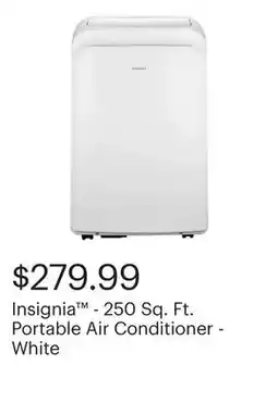 Best Buy Insignia - 250 Sq. Ft. Portable Air Conditioner - White offer