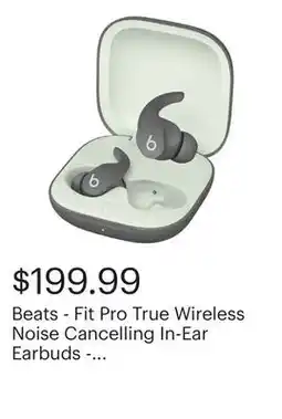 Best Buy Beats - Fit Pro True Wireless Noise Cancelling In-Ear Earbuds - Sage Gray offer