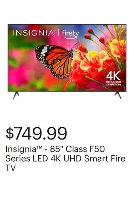 Best Buy Insignia - 85 Class F50 Series LED 4K UHD Smart Fire TV offer