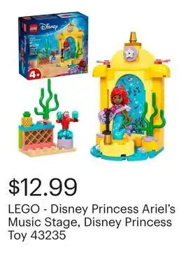 Best Buy LEGO - Disney Princess Ariel's Music Stage, Disney Princess Toy 43235 offer