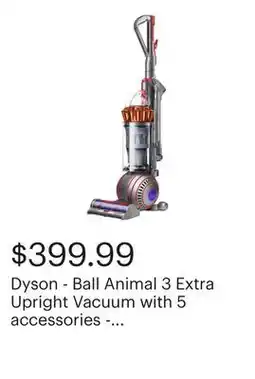 Best Buy Dyson - Ball Animal 3 Extra Upright Vacuum with 5 accessories - Copper/Silver offer