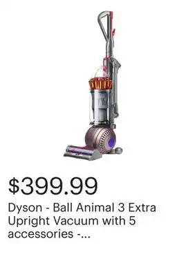 Best Buy Dyson - Ball Animal 3 Extra Upright Vacuum with 5 accessories - Copper/Silver offer