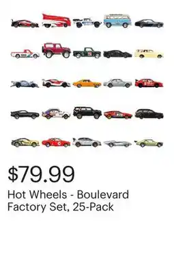 Best Buy Hot Wheels - Boulevard Factory Set, 25-Pack offer