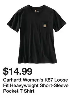 Tractor Supply Company Carhartt Women's K87 Loose Fit Heavyweight Short-Sleeve Pocket T Shirt offer