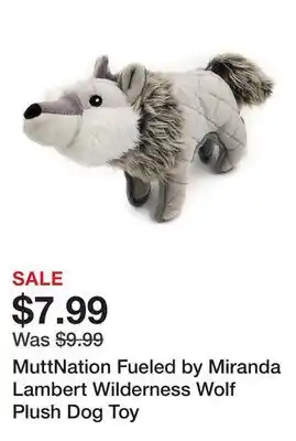 Tractor Supply Company MuttNation Fueled by Miranda Lambert Wilderness Wolf Plush Dog Toy offer