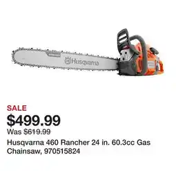Tractor Supply Company Husqvarna 460 Rancher 24 in. 60.3cc Gas Chainsaw, 970515824 offer