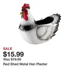 Tractor Supply Company Red Shed Metal Hen Planter offer