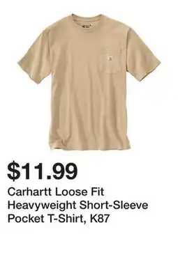 Tractor Supply Company Carhartt Loose Fit Heavyweight Short-Sleeve Pocket T-Shirt, K87 offer