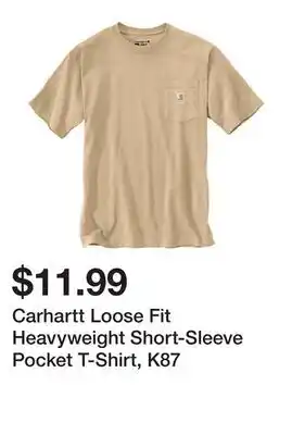 Tractor Supply Company Carhartt Loose Fit Heavyweight Short-Sleeve Pocket T-Shirt, K87 offer