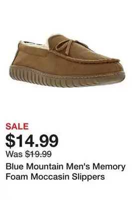 Tractor Supply Company Blue Mountain Men's Memory Foam Moccasin Slippers offer