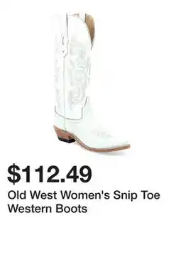 Tractor Supply Company Old West Women's Snip Toe Western Boots offer