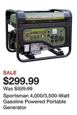 Tractor Supply Company Sportsman 4,000/3,500-Watt Gasoline Powered Portable Generator offer