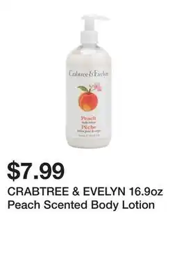 Marshalls CRABTREE & EVELYN 16.9oz Peach Scented Body Lotion offer