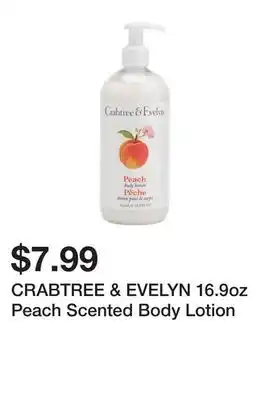 Marshalls CRABTREE & EVELYN 16.9oz Peach Scented Body Lotion offer