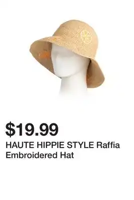 Marshalls HAUTE HIPPIE STYLE Raffia Embroidered Hat offer