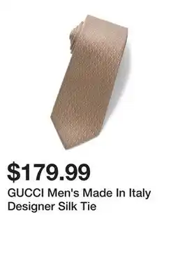 Marshalls GUCCI Men's Made In Italy Designer Silk Tie offer