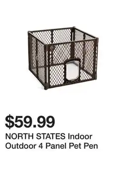 Marshalls NORTH STATES Indoor Outdoor 4 Panel Pet Pen offer