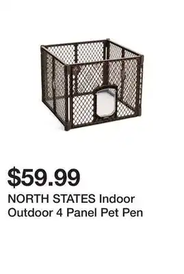 Marshalls NORTH STATES Indoor Outdoor 4 Panel Pet Pen offer