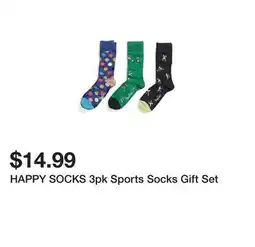 Marshalls HAPPY SOCKS 3pk Sports Socks Gift Set offer