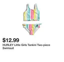 Marshalls HURLEY Little Girls Tankini Two-piece Swimsuit offer