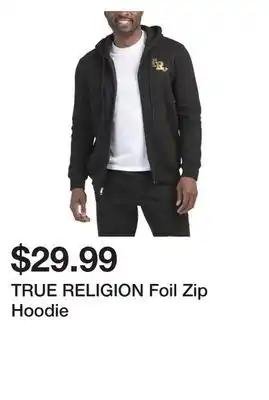 Marshalls TRUE RELIGION Foil Zip Hoodie offer