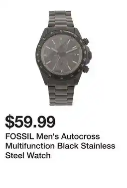 Marshalls FOSSIL Men's Autocross Multifunction Black Stainless Steel Watch offer