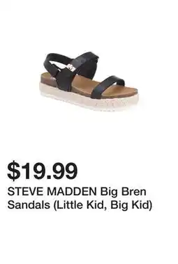 Marshalls STEVE MADDEN Big Bren Sandals (Little Kid, Big Kid) offer