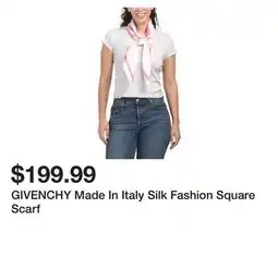 Marshalls GIVENCHY Made In Italy Silk Fashion Square Scarf offer