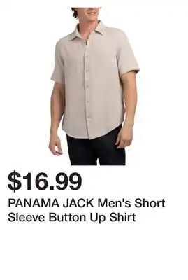 Marshalls PANAMA JACK Men's Short Sleeve Button Up Shirt offer