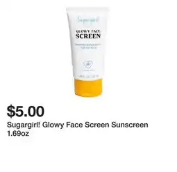 Five Below Sugargirl! Glowy Face Screen Sunscreen 1.69oz offer