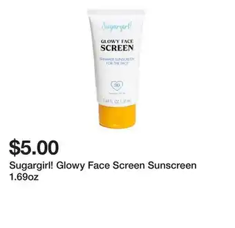 Five Below Sugargirl! Glowy Face Screen Sunscreen 1.69oz offer