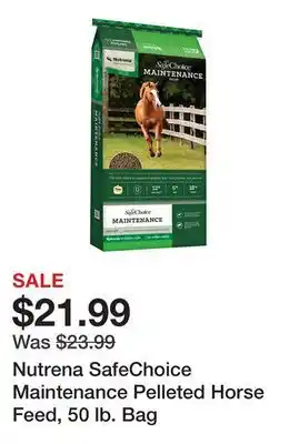 Tractor Supply Company Nutrena SafeChoice Maintenance Pelleted Horse Feed, 50 lb. Bag offer