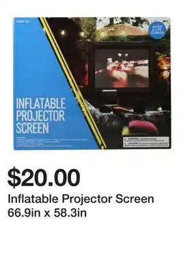 Five Below Inflatable Projector Screen 66.9in x 58.3in offer
