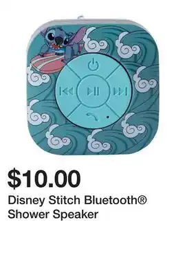 Five Below Disney Stitch Bluetooth Shower Speaker offer