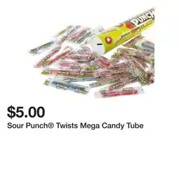Five Below Sour Punch Twists Mega Candy Tube offer