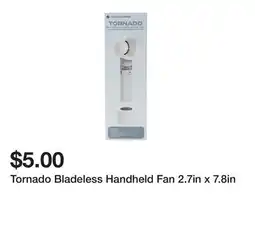 Five Below Tornado Bladeless Handheld Fan 2.7in x 7.8in offer