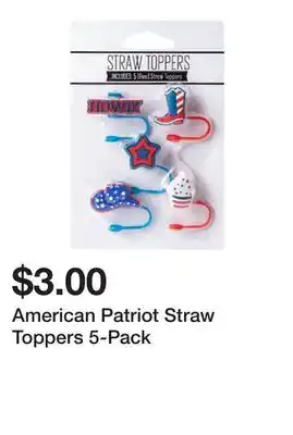 Five Below American Patriot Straw Toppers 5-Pack offer