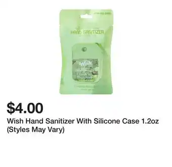 Five Below Wish Hand Sanitizer With Silicone Case 1.2oz (Styles May Vary) offer