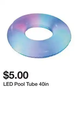 Five Below LED Pool Tube 40in offer