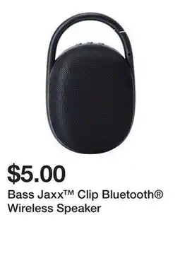 Five Below Bass Jaxx Clip Bluetooth Wireless Speaker offer