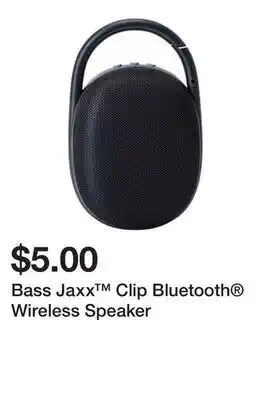 Five Below Bass Jaxx Clip Bluetooth Wireless Speaker offer
