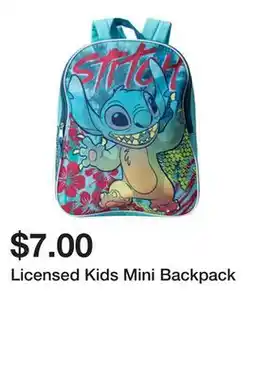 Five Below Licensed Kids Mini Backpack offer