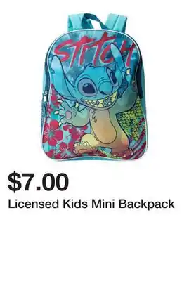 Five Below Licensed Kids Mini Backpack offer