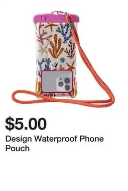 Five Below Design Waterproof Phone Pouch offer