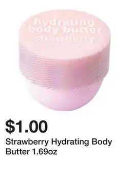 Five Below Strawberry Hydrating Body Butter 1.69oz offer